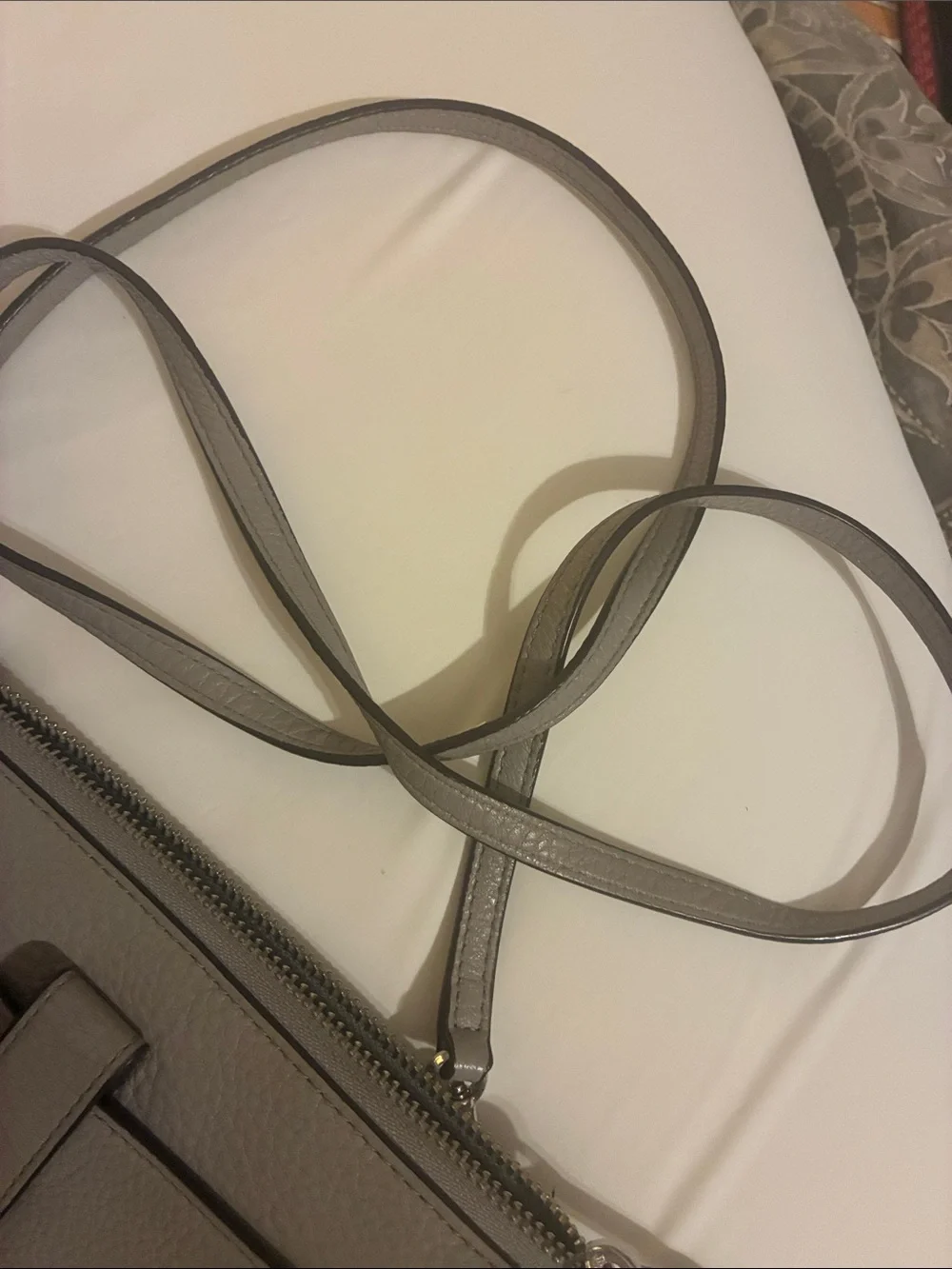 kate spade‎ taupe leather crossbody wallet